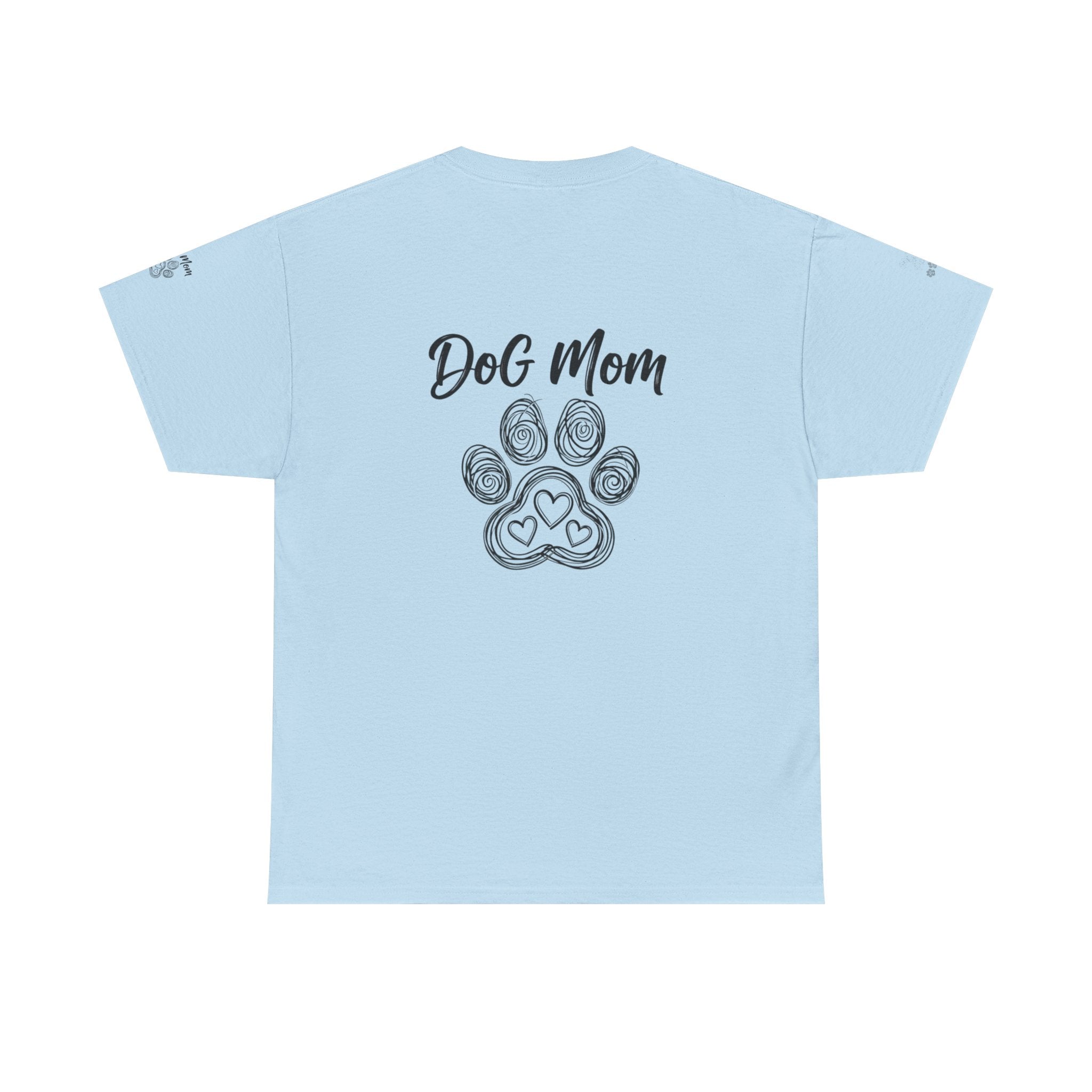Dog Mom T-Shirt — Paw Print Graphic Tee for Pet Lovers