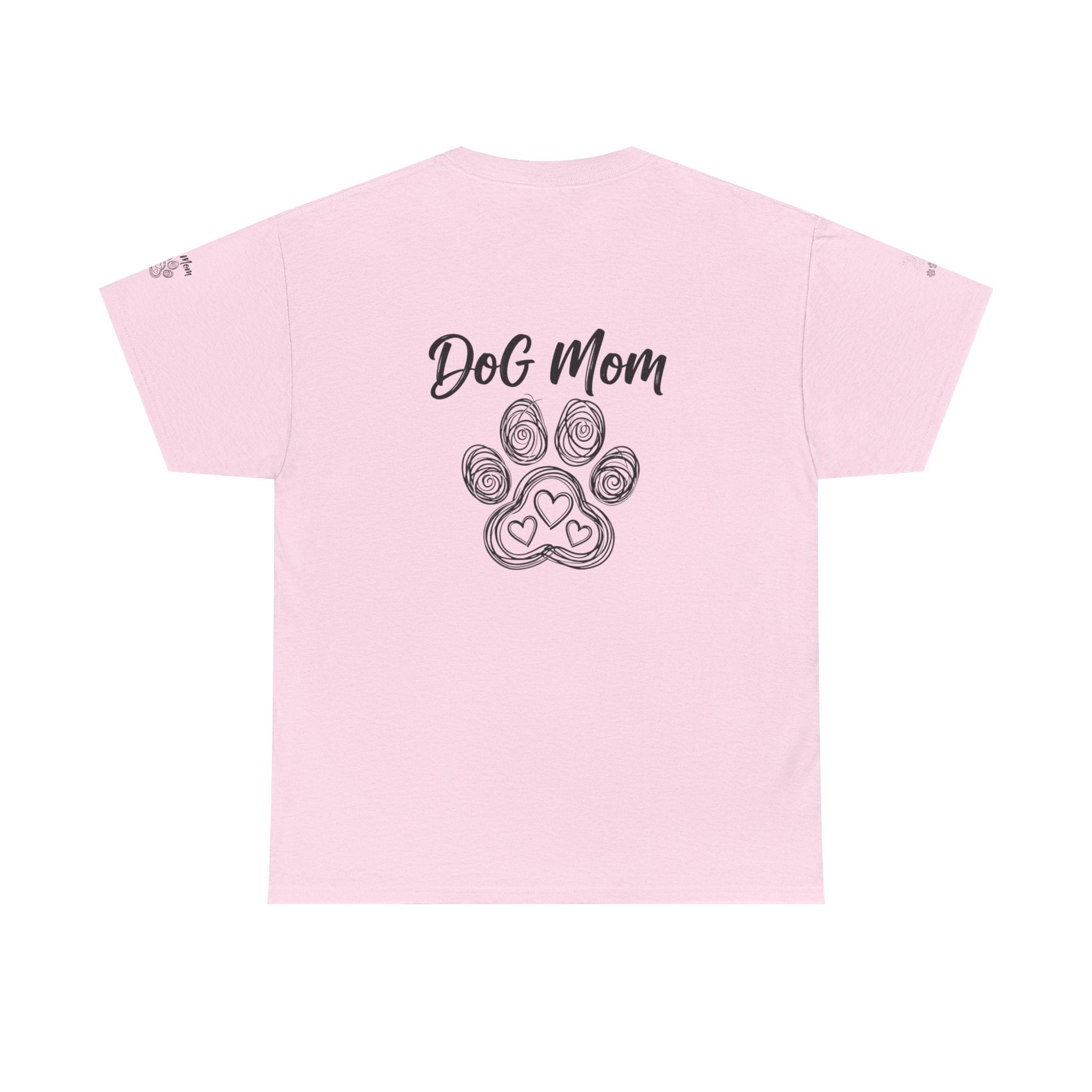 Dog Mom T-Shirt — Paw Print Graphic Tee for Pet Lovers