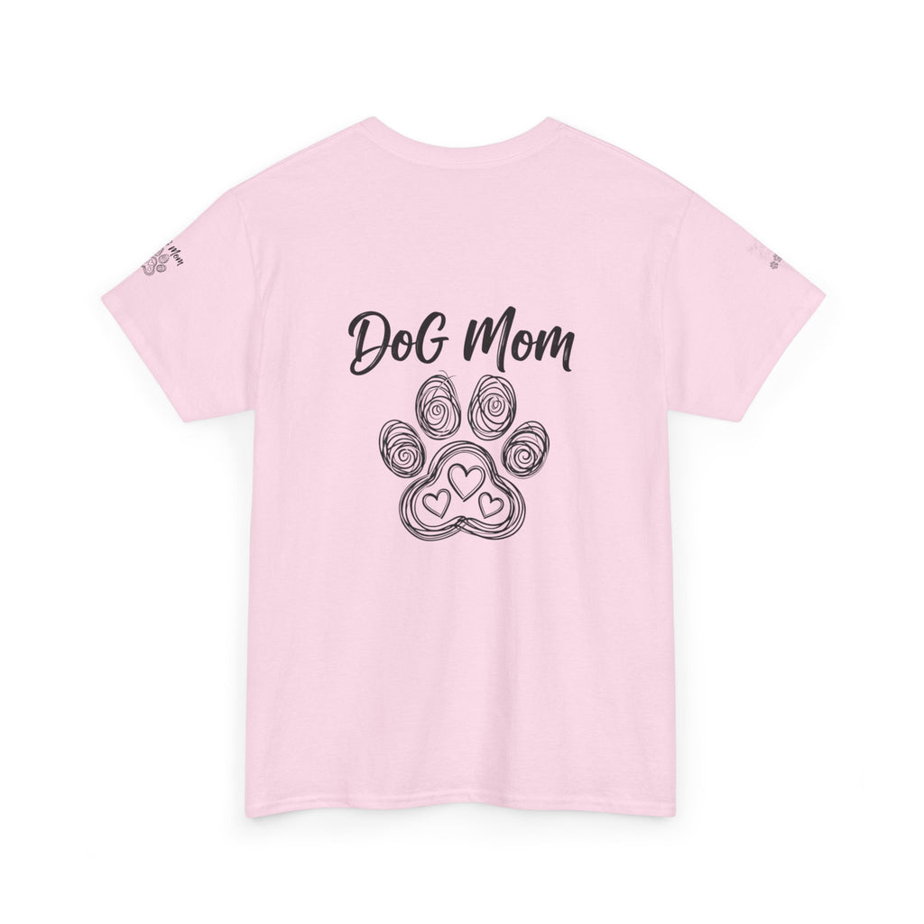Dog Mom T-Shirt — Paw Print Graphic Tee for Pet Lovers