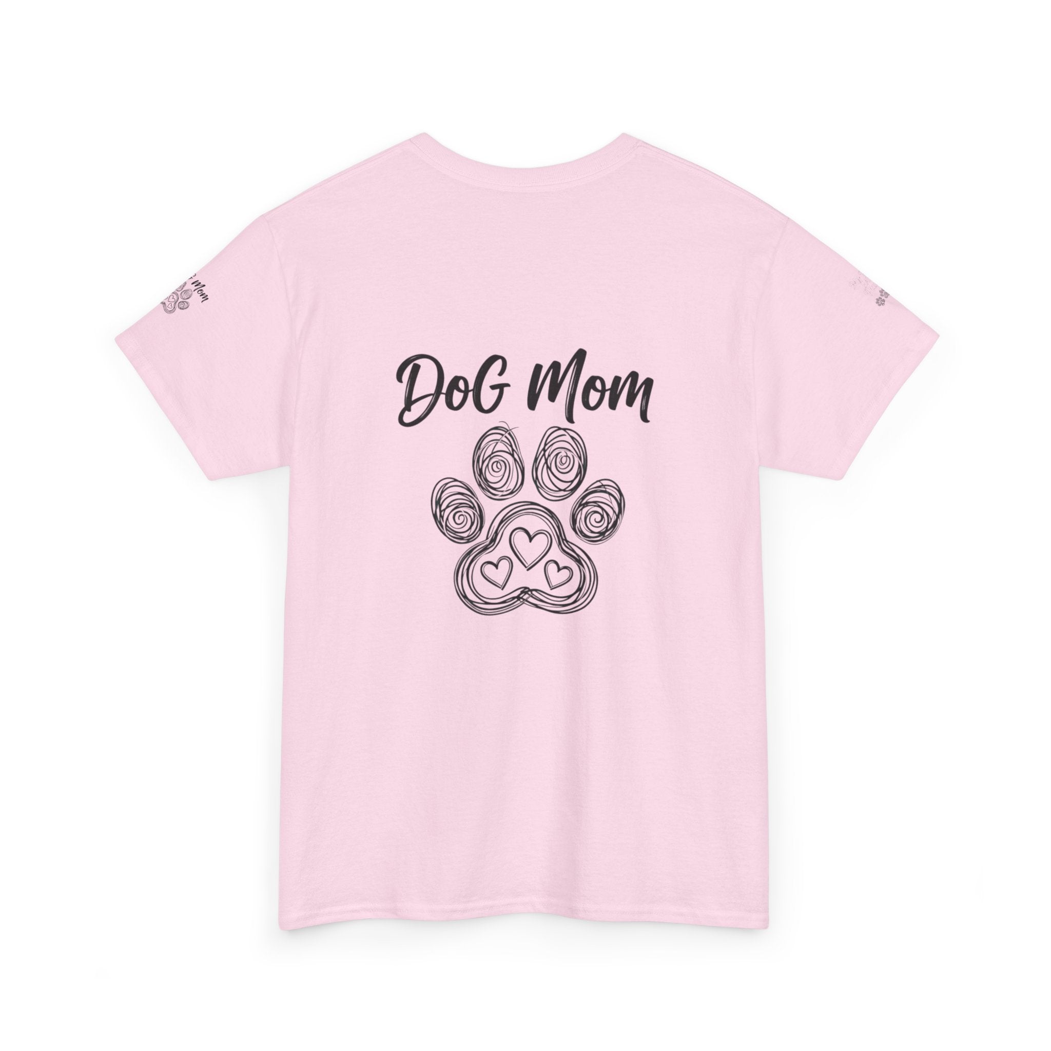 Dog Mom T-Shirt — Paw Print Graphic Tee for Pet Lovers