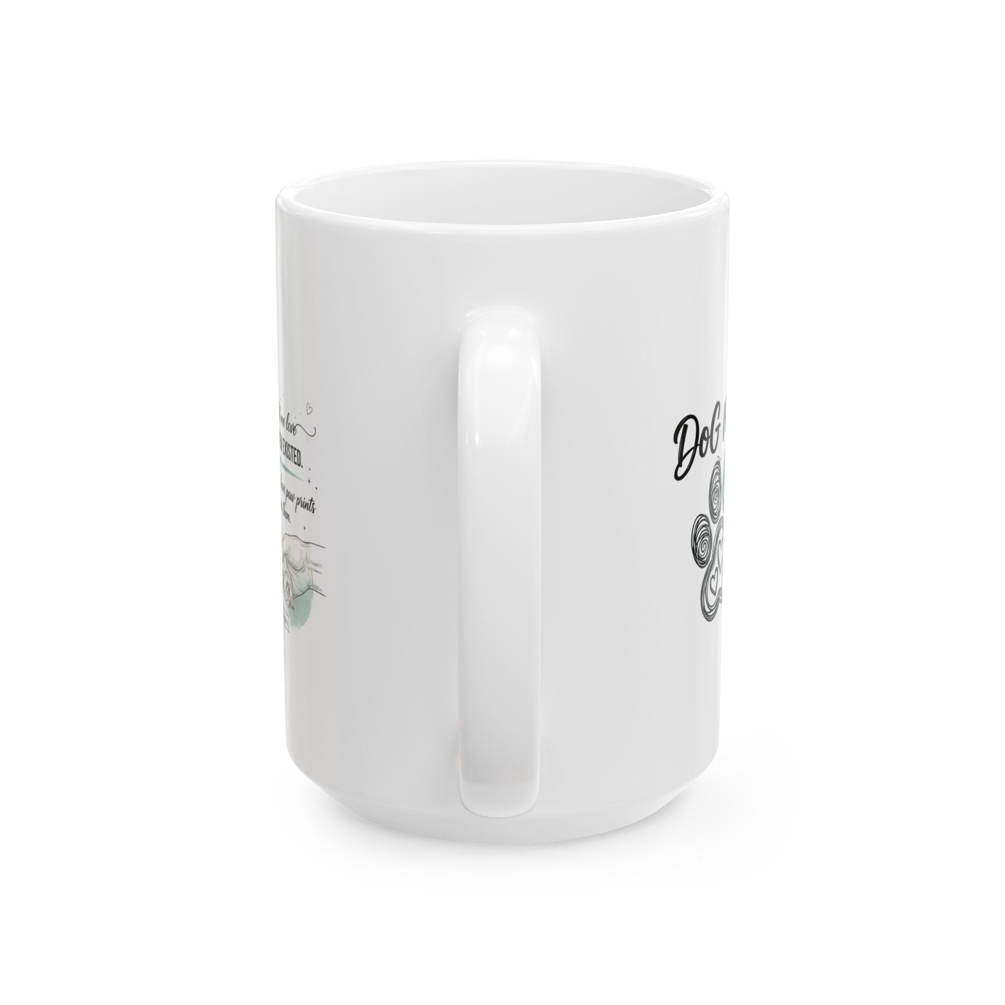 Puppy Coffee Ceramic Mug — "My morning coffee & endless puppy love" (11oz/15oz)