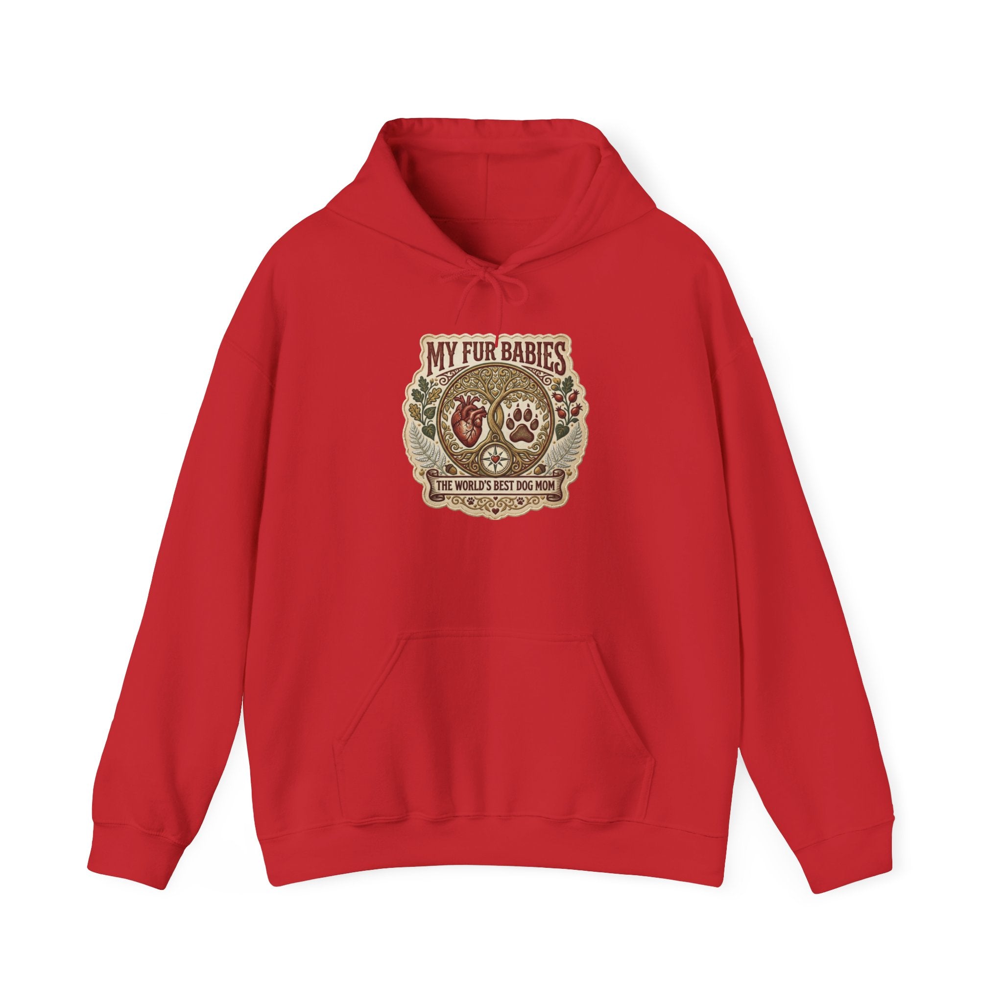 Hoodie - "My Fur Babies" Vintage Paw Print Pet Lover Sweatshirt
