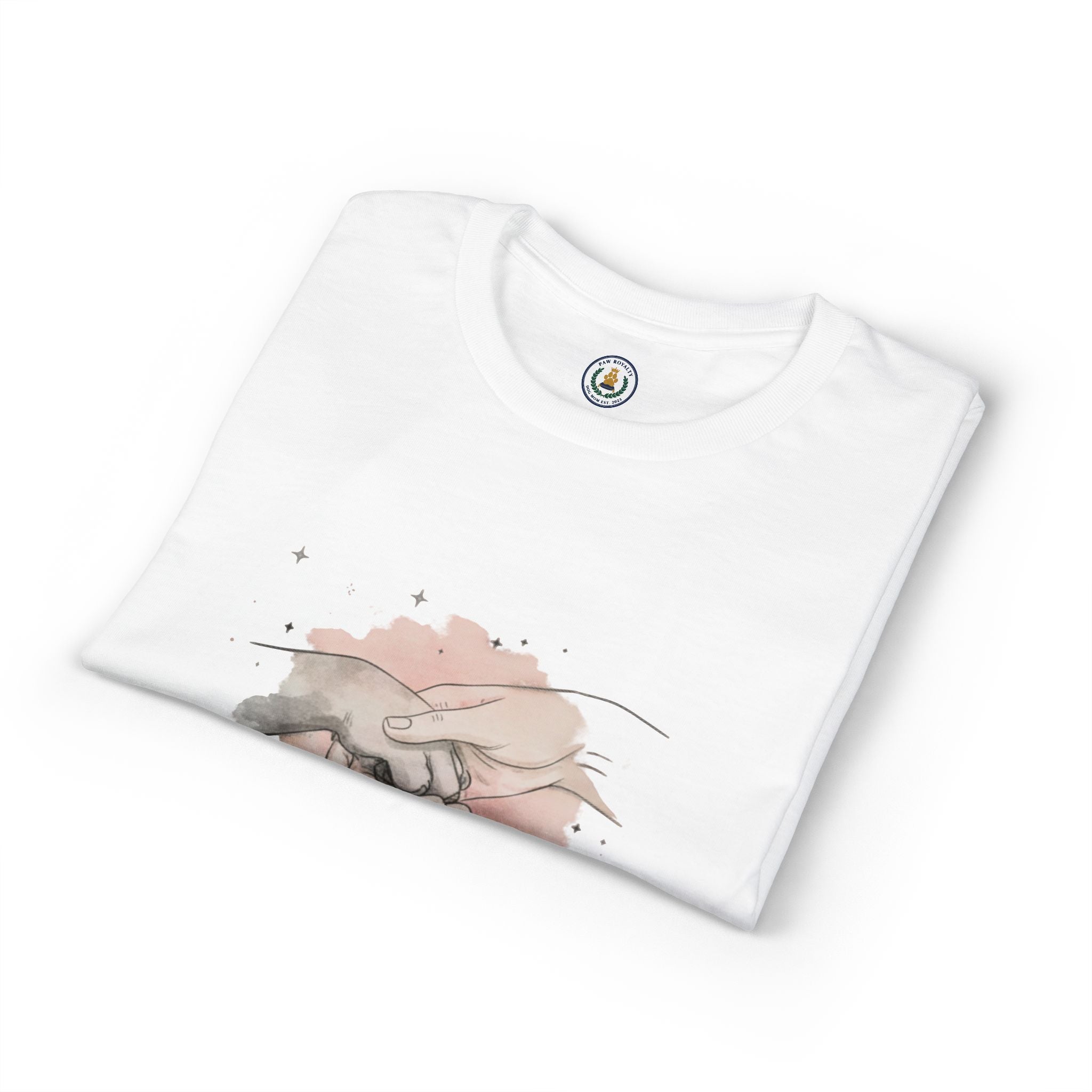 Dog Mom T-Shirt — "My Heart Wears Paw Prints" Cute Paw Print Tee for Pet Lovers