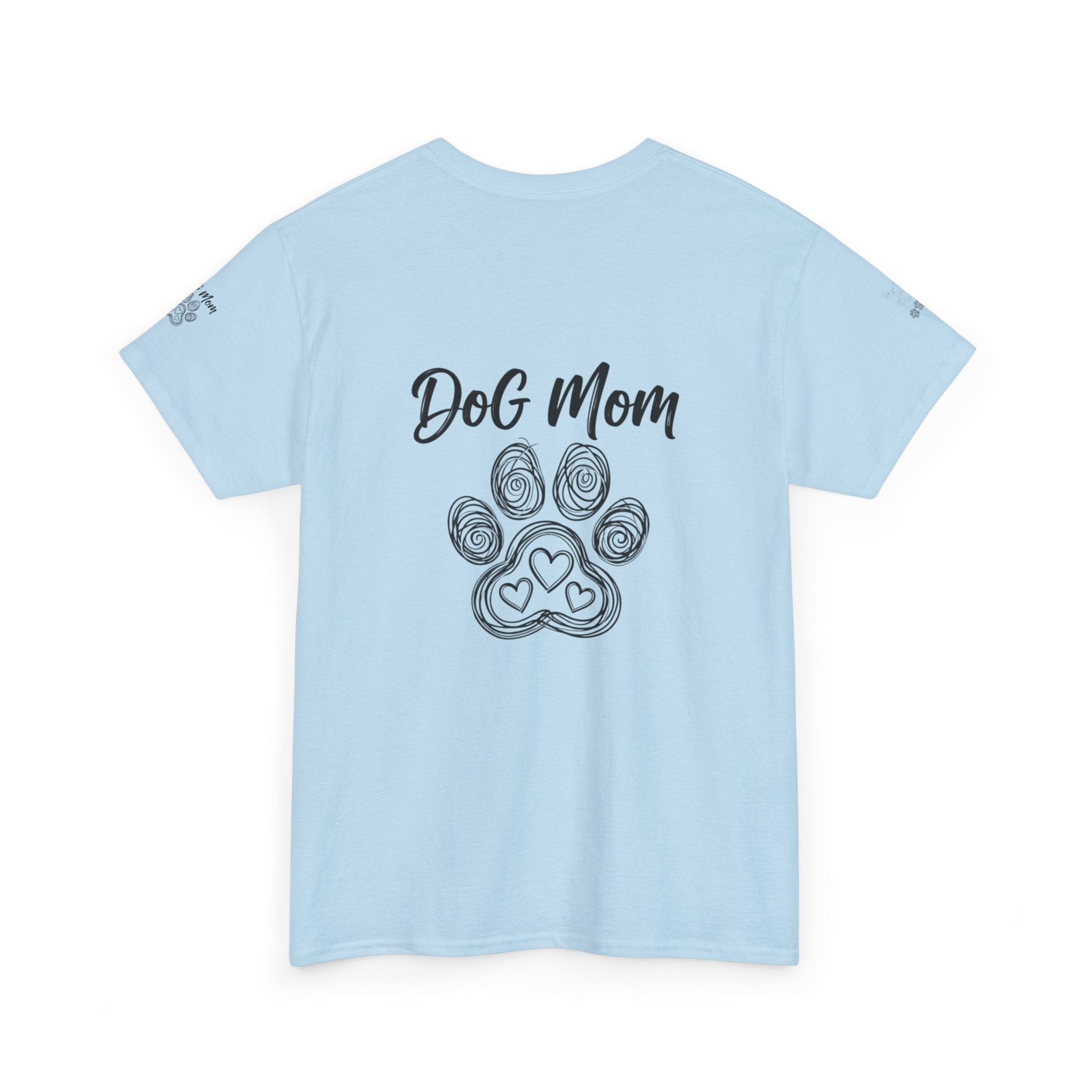 Dog Mom T-Shirt — Paw Print Graphic Tee for Pet Lovers
