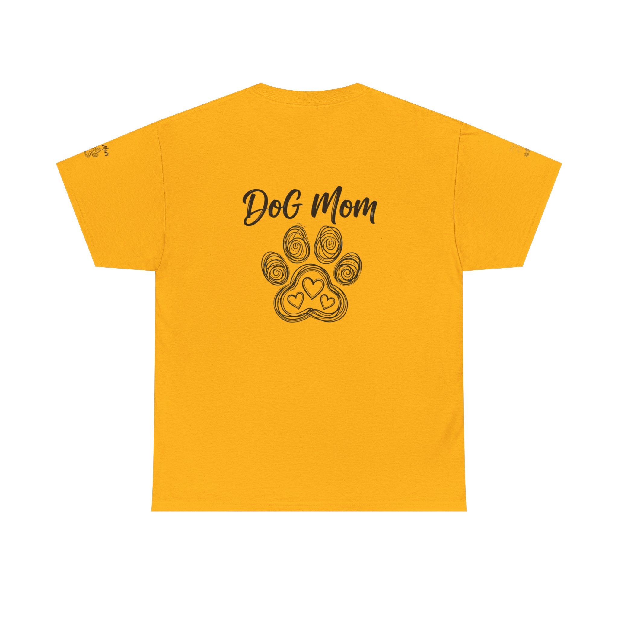 Dog Mom T-Shirt — Paw Print Graphic Tee for Pet Lovers