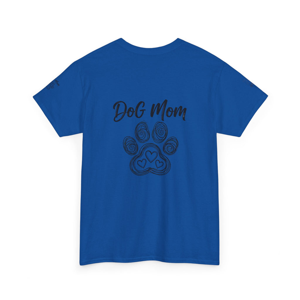 Dog Mom T-Shirt — Paw Print Graphic Tee for Pet Lovers