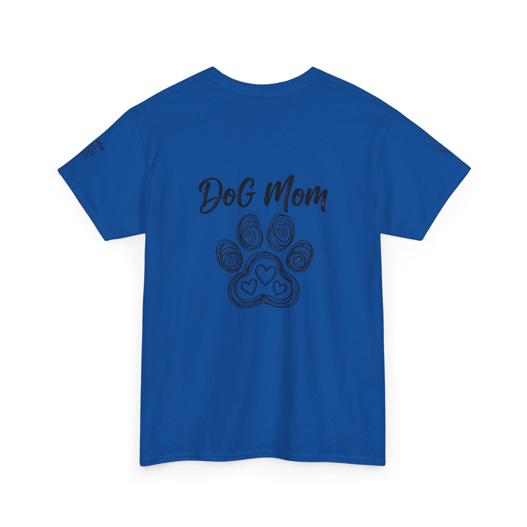 Dog Mom T-Shirt — Paw Print Graphic Tee for Pet Lovers