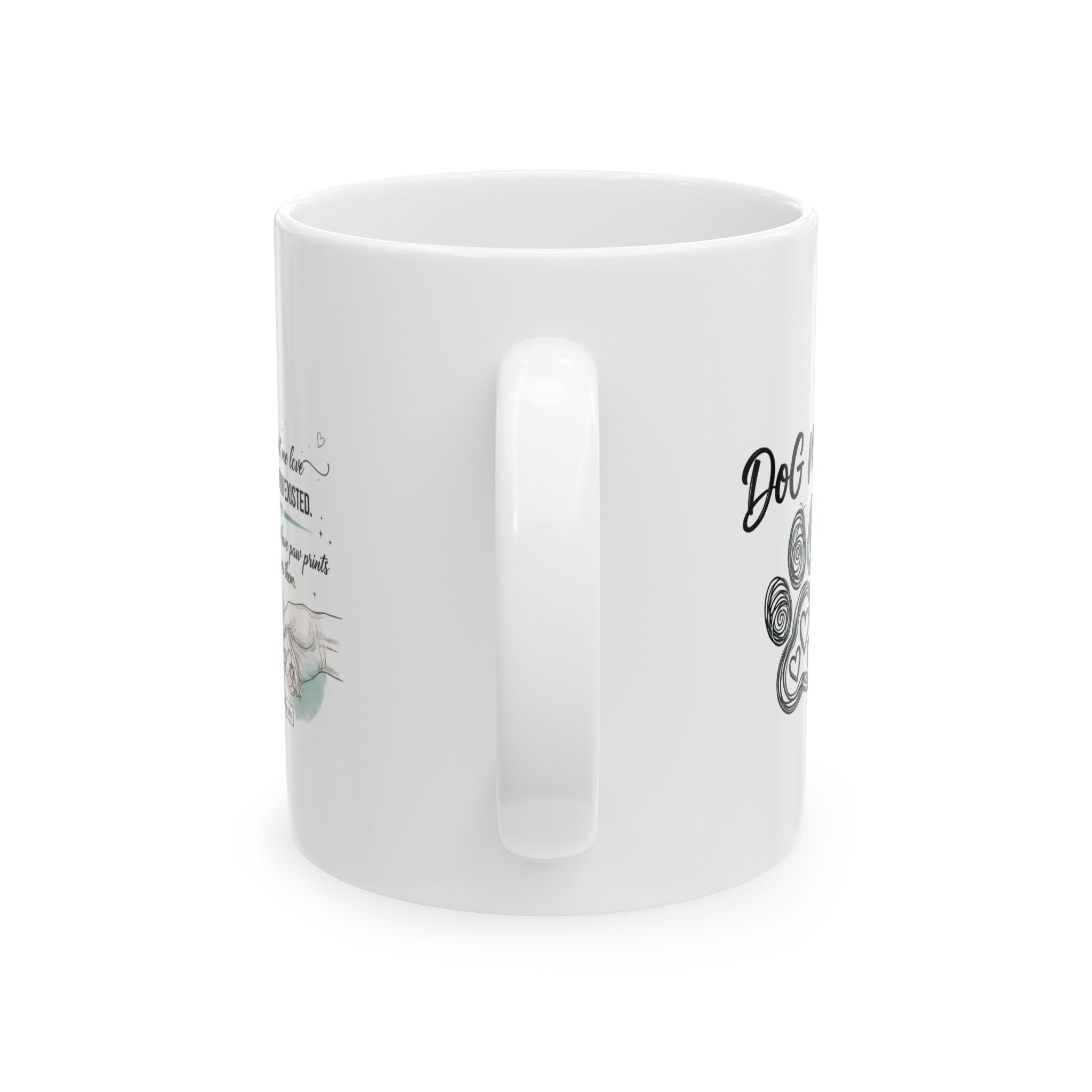 Puppy Coffee Ceramic Mug — "My morning coffee & endless puppy love" (11oz/15oz)