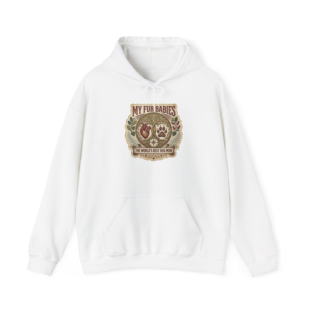 Hoodie - "My Fur Babies" Vintage Paw Print Pet Lover Sweatshirt