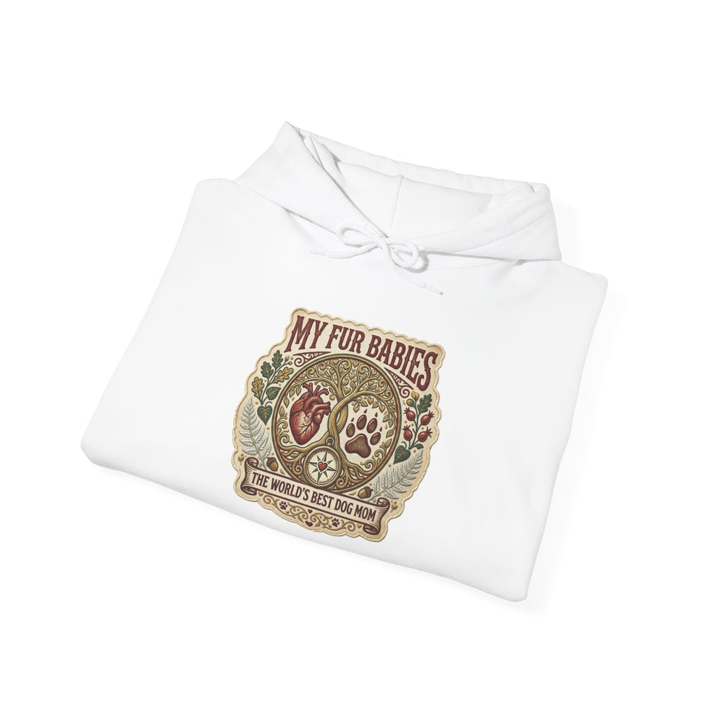Hoodie - "My Fur Babies" Vintage Paw Print Pet Lover Sweatshirt