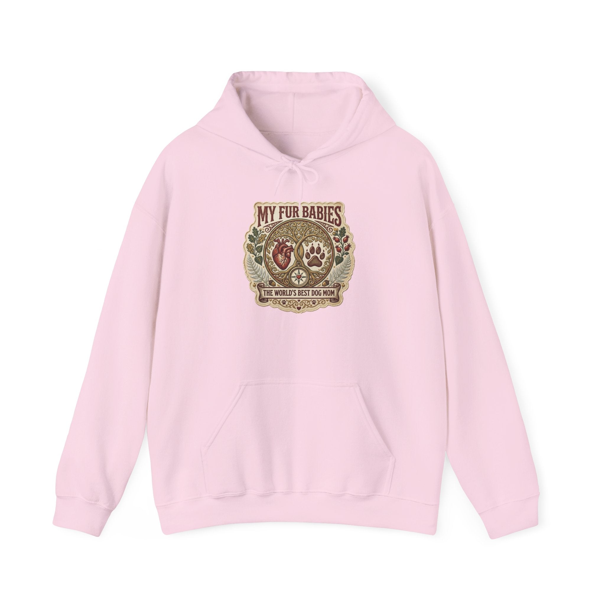 Hoodie - "My Fur Babies" Vintage Paw Print Pet Lover Sweatshirt