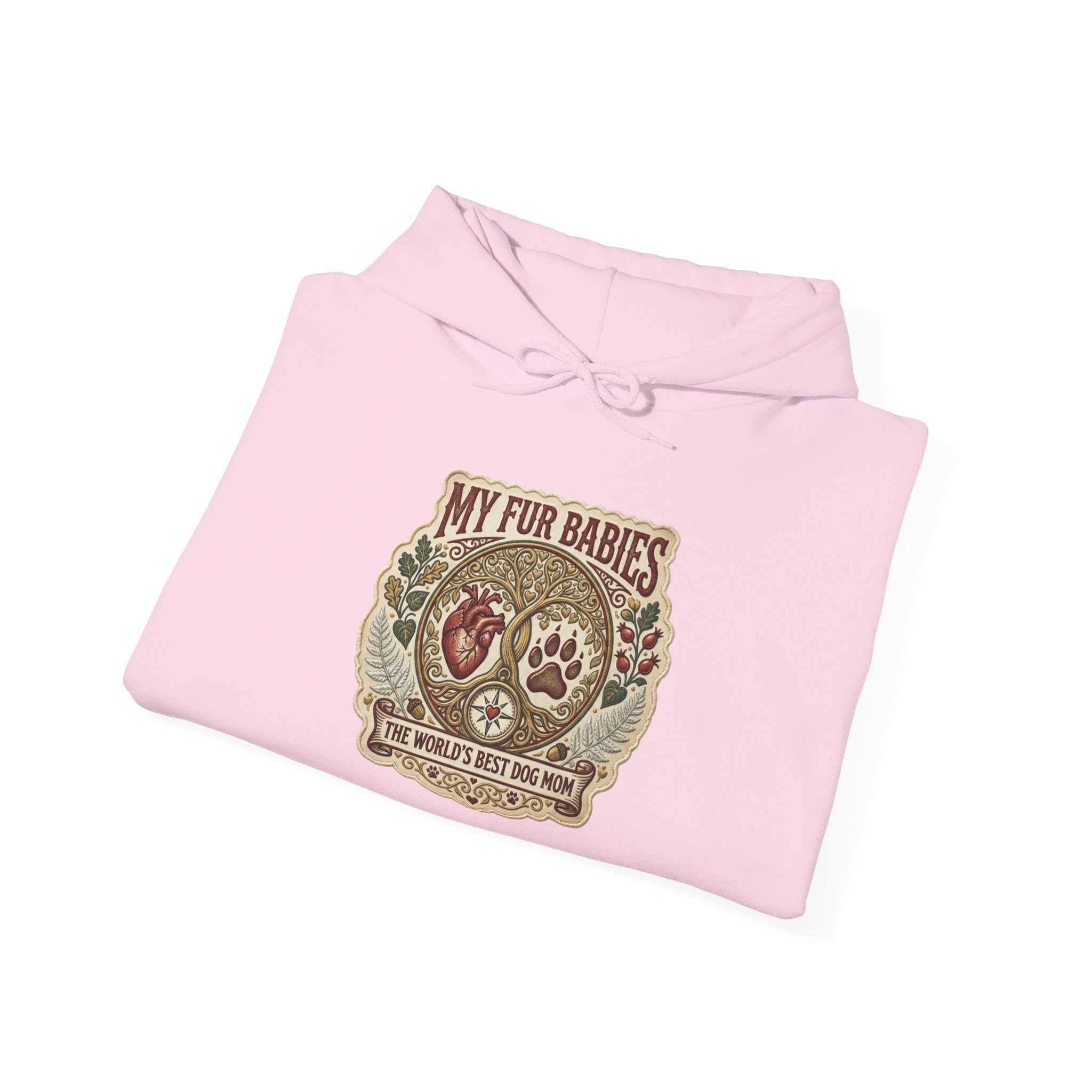 Hoodie - "My Fur Babies" Vintage Paw Print Pet Lover Sweatshirt