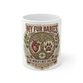 My Fur Babies Ceramic Coffee Mug – “The World’s Best Dog Mom” 11oz/15oz